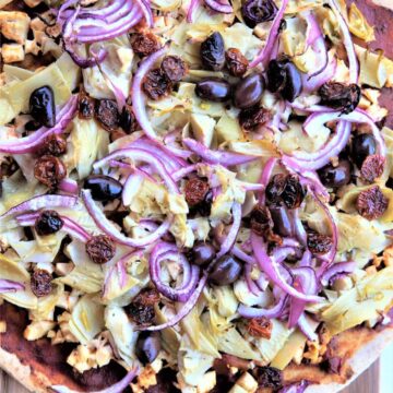 roasted vegetable pizza